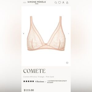 Simone perele Paris comete in pink sand